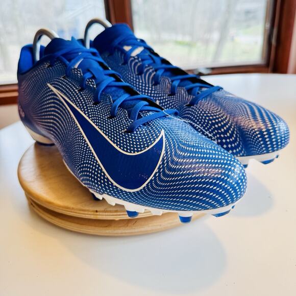 NEW Nike Vapor Untouchable Speed 3 TD Football Cleats Mens Size 15 White Blue - Picture 3 of 7